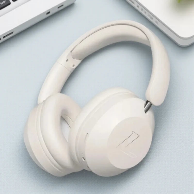 Foldable Wireless Bluetooth Headset Over Ear Sports Headphones with Stereo Sound, Noise Reduction, High Power Bluetooth Headphones for Music, Calls & Travel