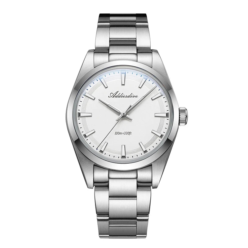 ADDIESDIVE 2024 New AD2066 Men's Watches Bubble Mirror Pot Cover Glass Stainless Steel Waterproof Quartz Watch Man reloj hombre