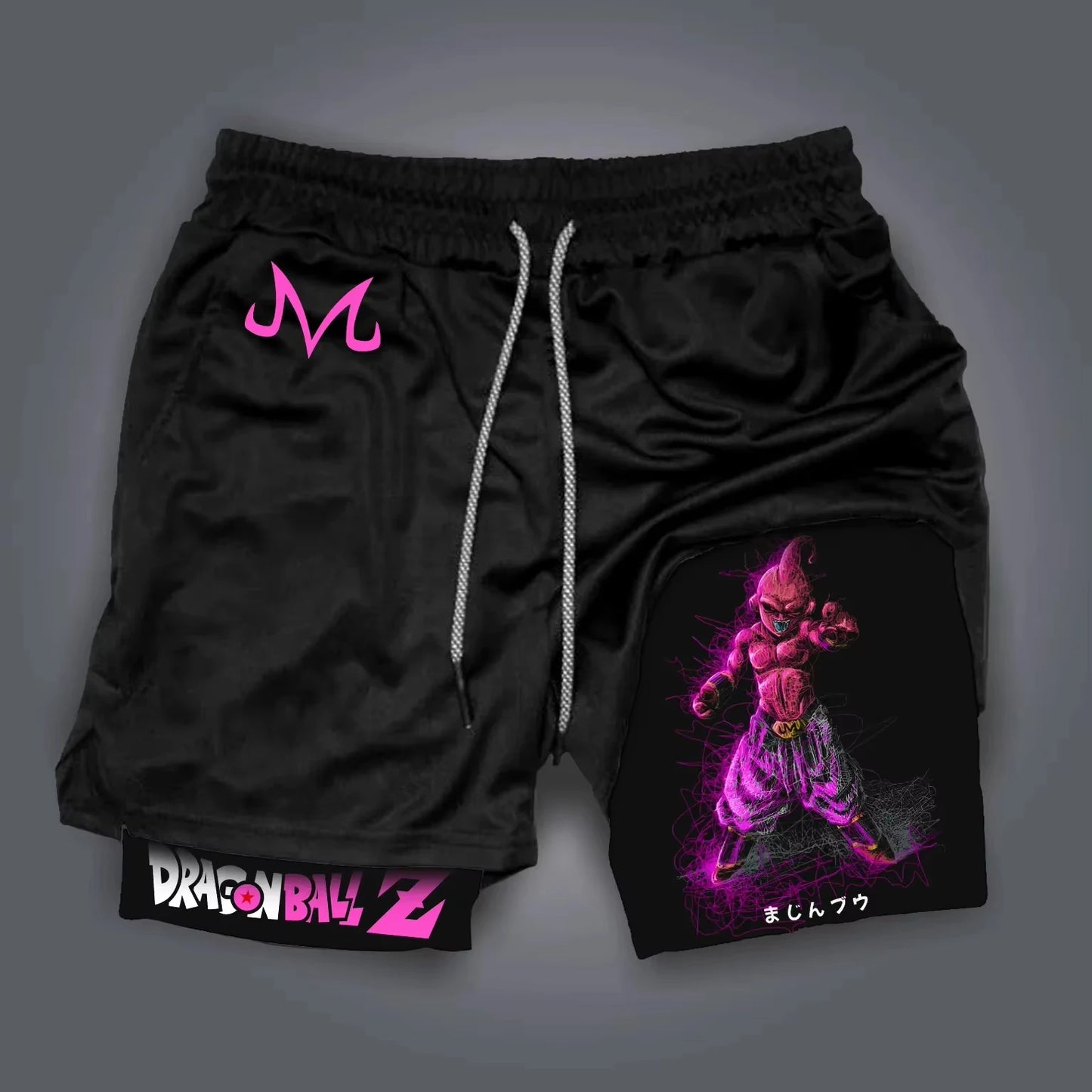 Dragon Ball GOKU Printed Double Layer Shorts Bandai Loose Men's and Women's Summer Sweating Breathable Sports Shorts