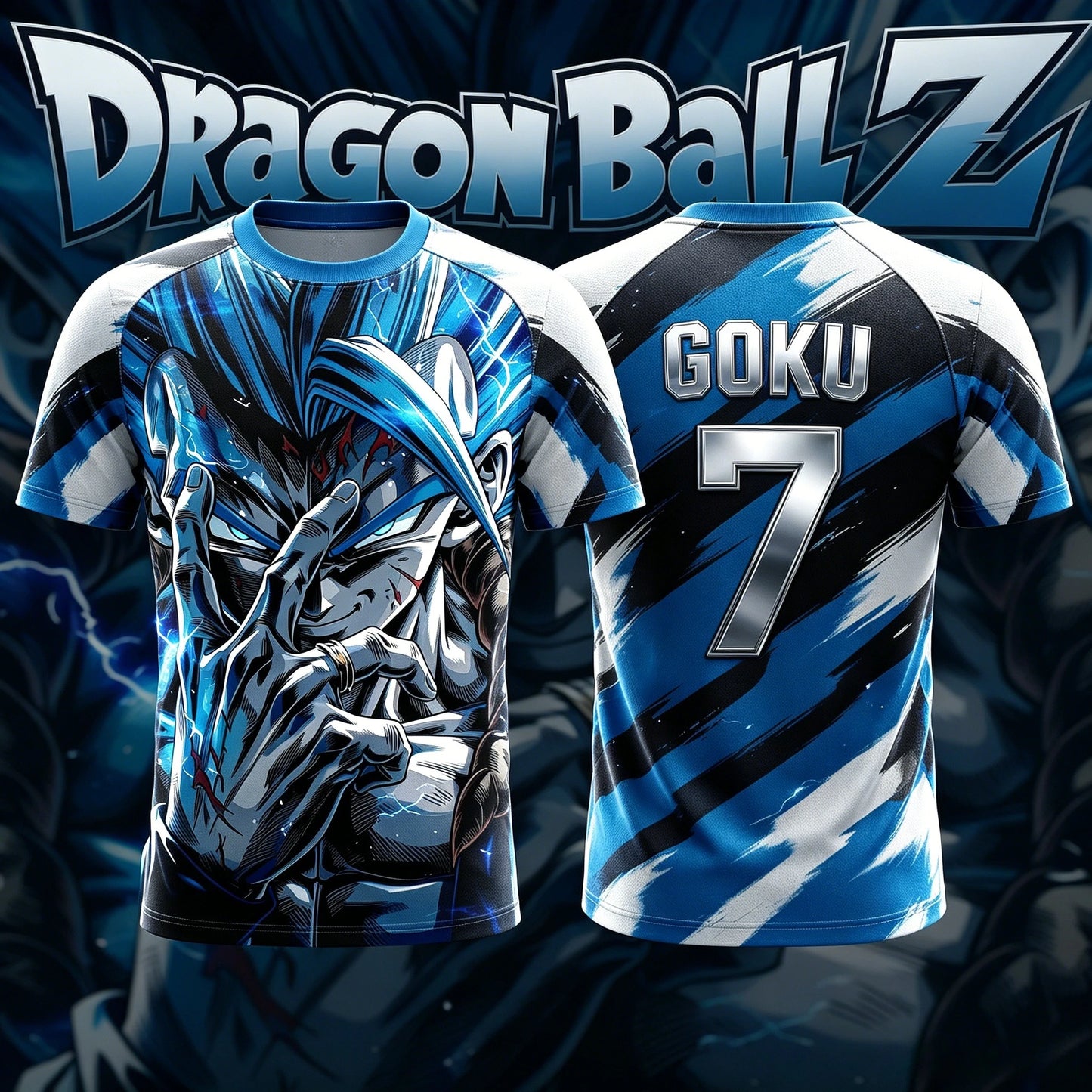 2026 New Adult Men's Dragon Ball NO.10/7 Goku 3D Printed Football Jersey T-Shirt Kids Anime T-Shirt Special Football Jersey Y2k