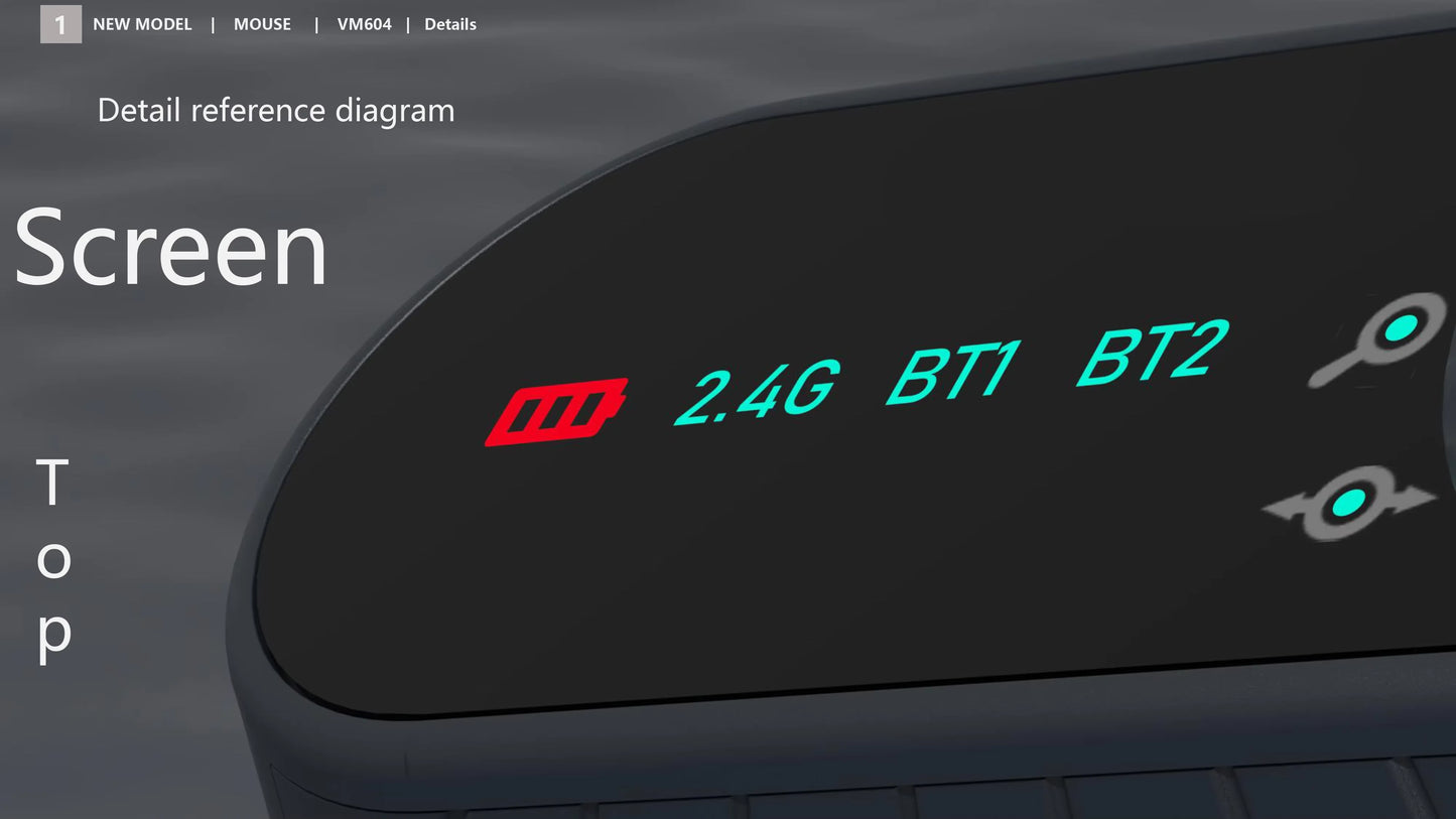 Ergonomska brezžična BT RGB miška 2.4GHz z dvojnim načinom za prenosnik, namizni računalnik in pisarno, tiha brezžična vertikalna gaming miška