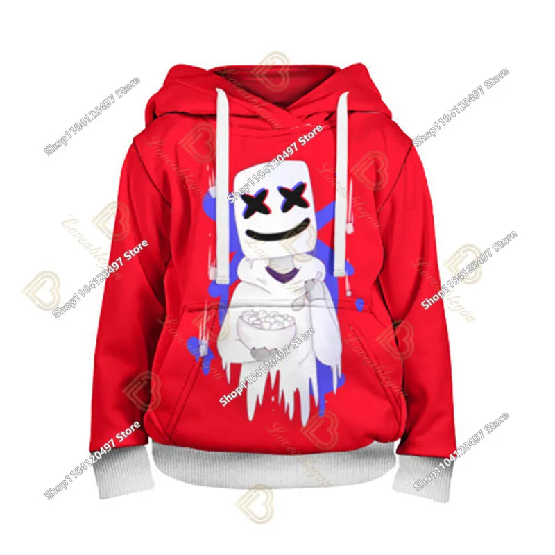 2-14Y Sweatshirt Fortnite Child Print Hoodie Sweatshirts Boys Girls Fashion Harajuku Jacket Kids Clothes Games Cosplay Costume