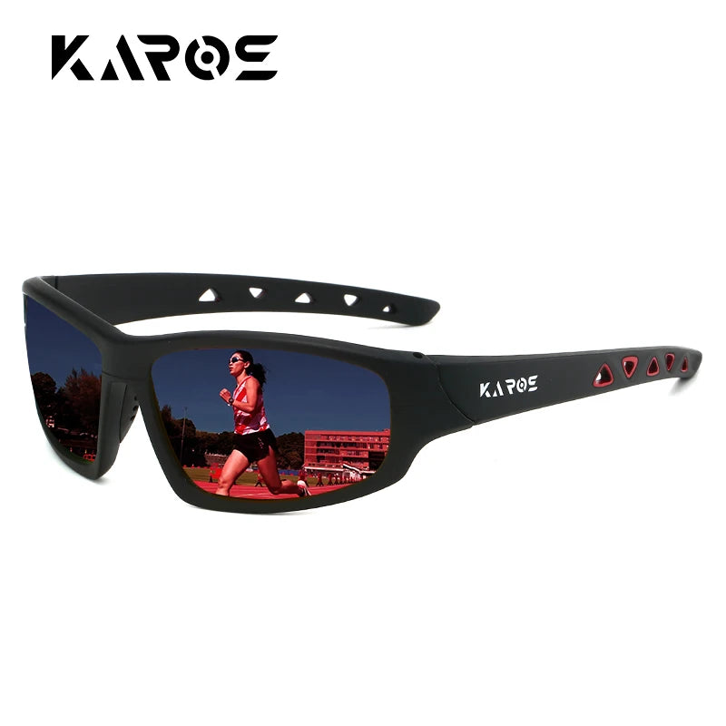 KAROS HD Polarized Anti-UV Sports Sunglasses Men Women Hiking Cycling Goggles with Complete Packaging Set YZ2029