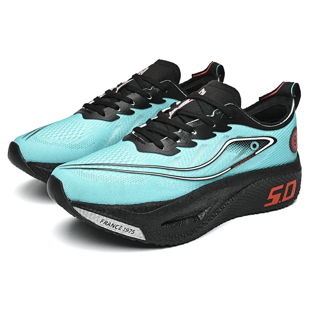 FourSeasons Ανδρικά Αθλητικά Sneakers CarbonPlate για Τρέξιμο, Αναπνεύσιμα Παπούτσια Μαραθωνίου για Αγώνες, Άνετα Παπούτσια Στίβου, Προπόνησης και Περπατήματος