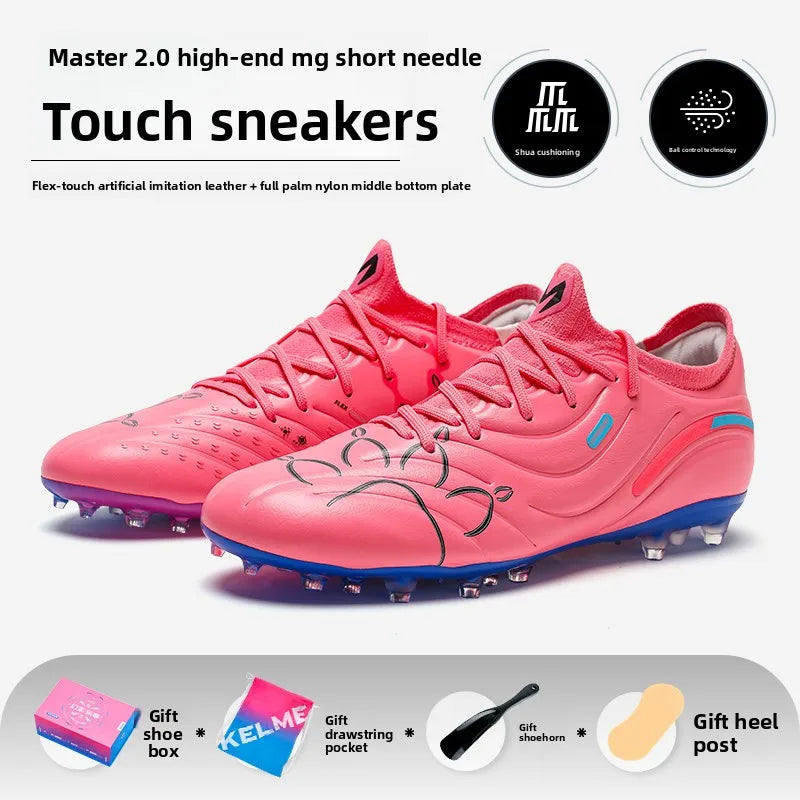 Kelme Adult Football Shoes MG Short Nail Men's Training Football Boots Professional Competition Grass-Specific Soccer Shoes