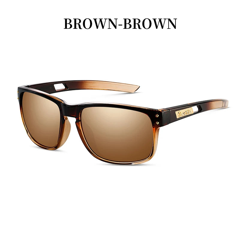 Men's Sunglasses New Arrival Square Polarized Sunglasses Goggles Sun Glasses TR90 With UV Protection