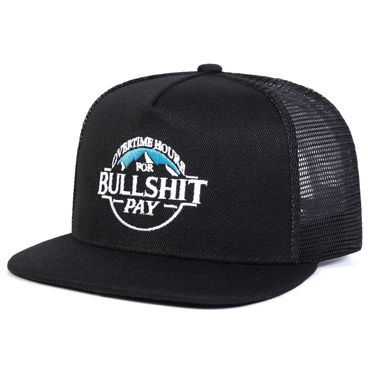 Unisex BULLSHIT PAY Embroidery Hip-hop Net Hats Spring Summer Outdoor Adjustable Sports Casual Baseball Caps Sunscreen Hat Cap