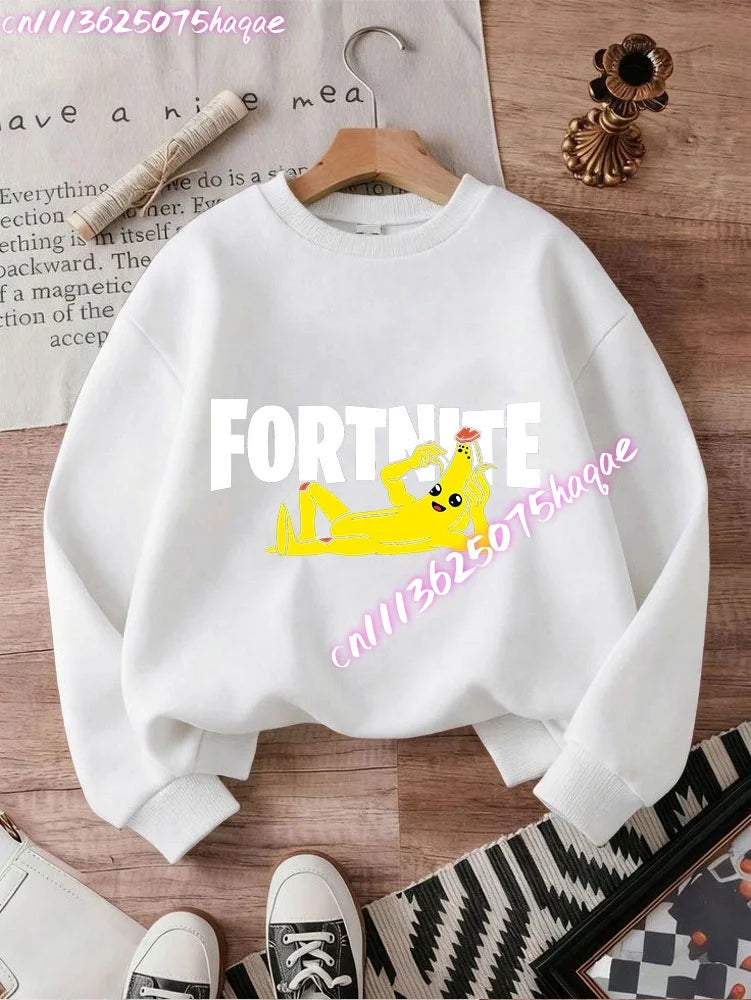 New Fortnites Kids Sweatshirts Cartoon Game Character Printed Hoodie Autumn Casuals Children Tops Winter Baby Boys Clothing