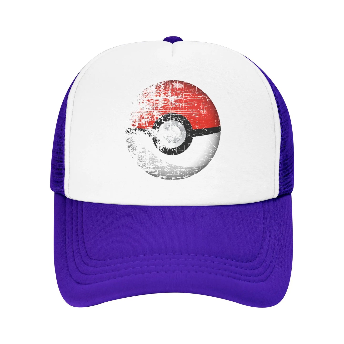 Destroyed Pokemon Pokeball Trucker Cap Men Women Outdoor Hat Trucker Worker Cap Fishing Hat Adjustable Mesh Baseball Caps Summer