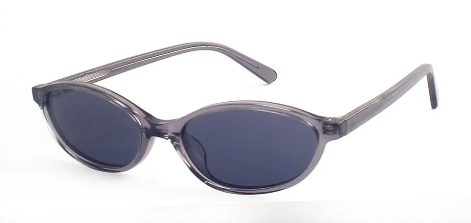 Trendy Acetate Small Oval Sunglasses Women 90'S Outfit Vintage Sun Glasses for Men Fashion Polarized Glasses UV400 Protection