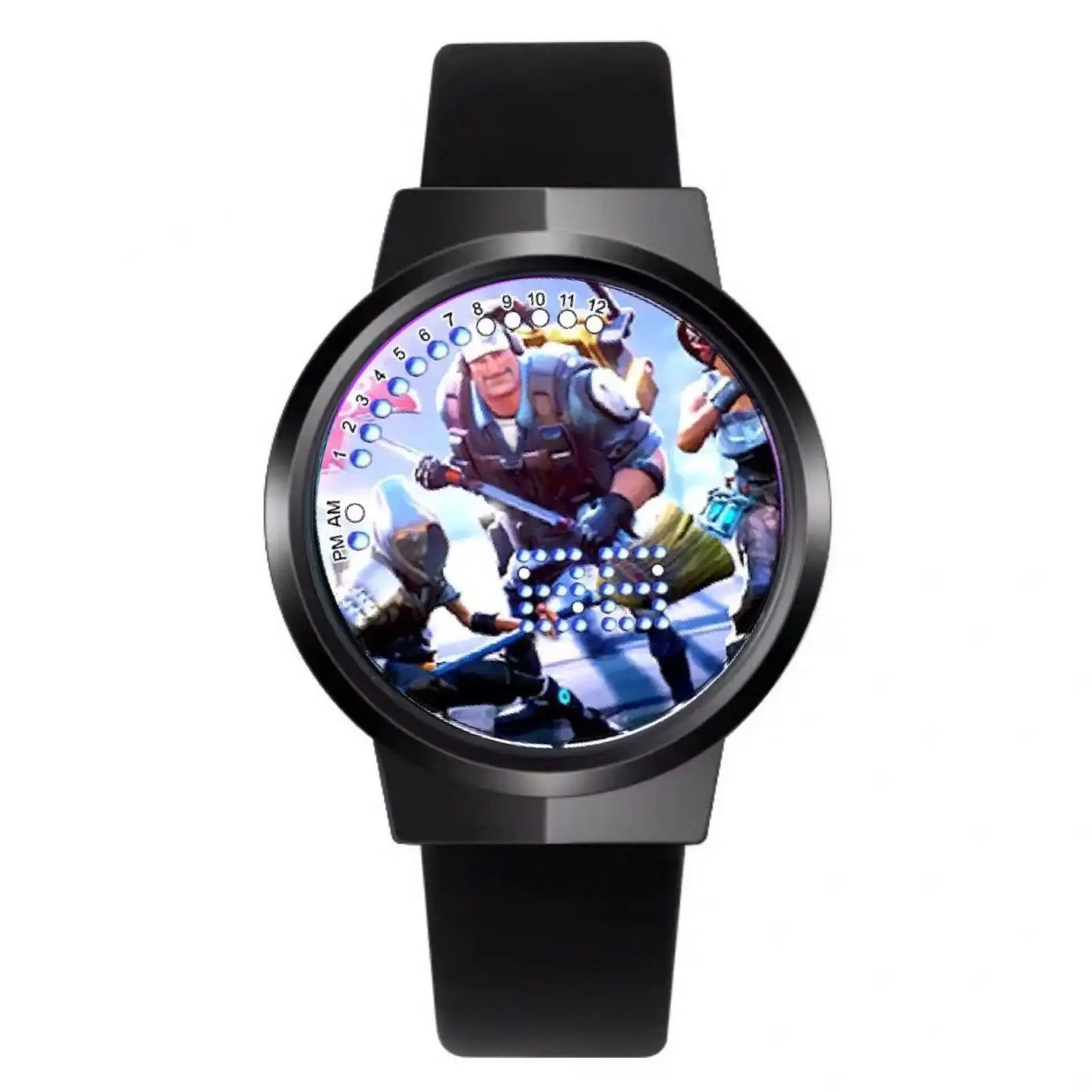 Ρολόι Fortnite Cute Fashion Cartoon Personalized Kawaii με φως νυκτός LED αφής, ηλεκτρονικό μαθητικό ρολόι, δώρο για φίλους