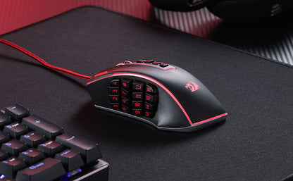 Redragon M990 MMO Gaming Mouse, 32000 DPI High Precision Wired RGB Gamer Mouse w/23 Programmable Buttons, 16 Side Macro Keys