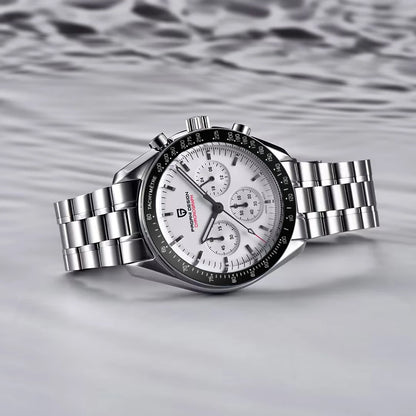 PAGANI DESIGN 2026 New V6 Moon Men's Watch Luxury Quartz Speed Sports Chronograph Watch For Men Watch AR Sapphire Glass Local Shipping