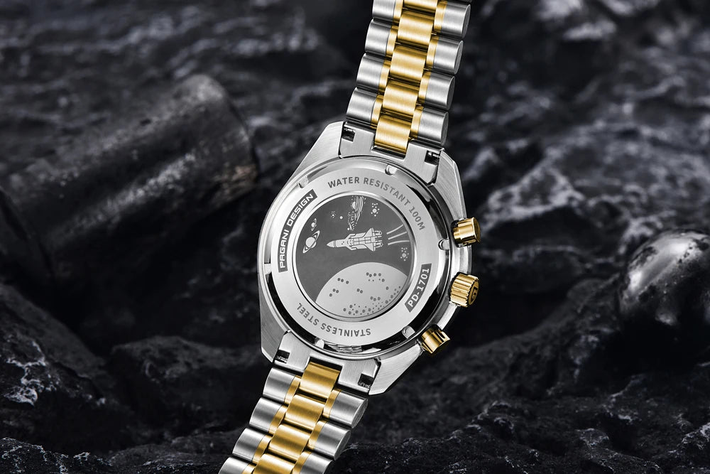 PAGANI DESIGN Moon ST6 luxury automatic men’s Watch, business watch for men, mechanical watch, luminous, sapphire glasses, nylon strap, EU local delivery 2026