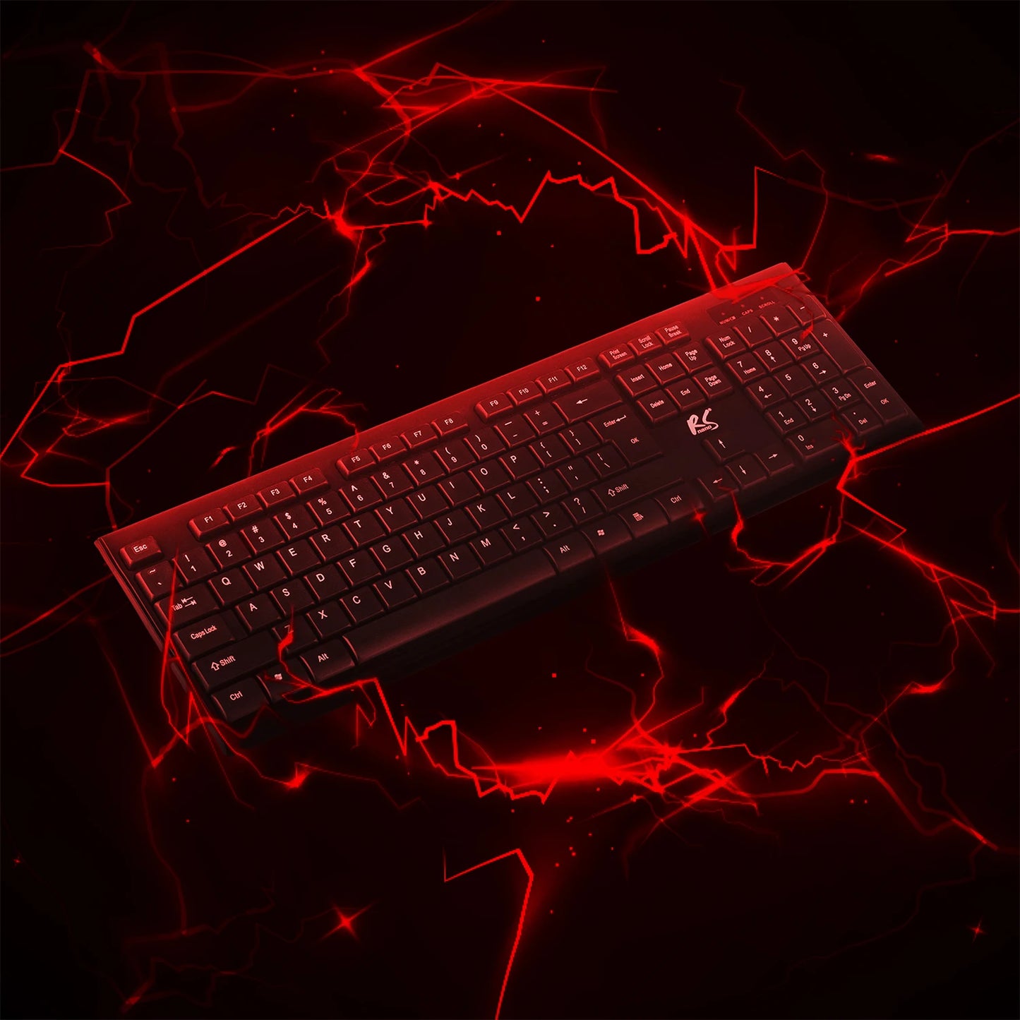 QWERTY NanoRS RS580 kabelloses Tastatur- und Maus-Set