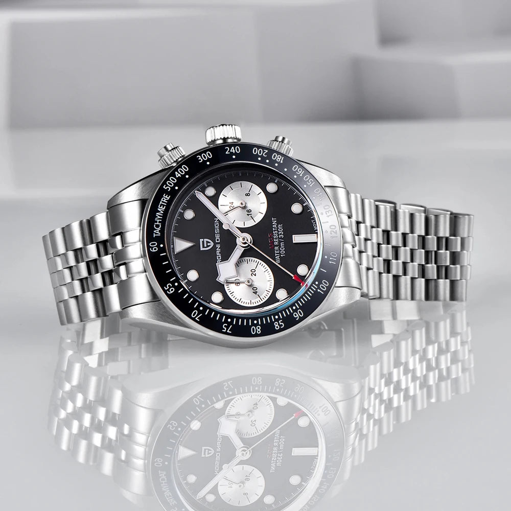 2026 New PAGANI Panda DESIGN Mens Watch Luxury Quartz Speed Sports Chronograph Watch Men AR Sapphire Luminous water lock