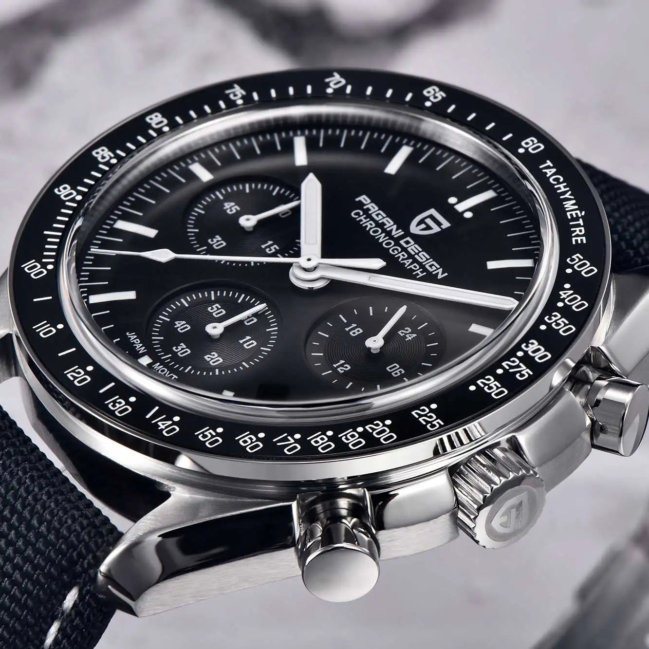 PAGANI DESIGN Moon ST6 luxury automatic men’s Watch, business watch for men, mechanical watch, luminous, sapphire glasses, nylon strap, EU local delivery 2026