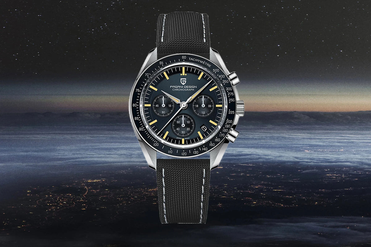 PAGANI DESIGN 2026 New Red Men's Watches Luxury Quartz Wrist Watch For Men Chronograph Automatic Date Waterproof Local Shipping