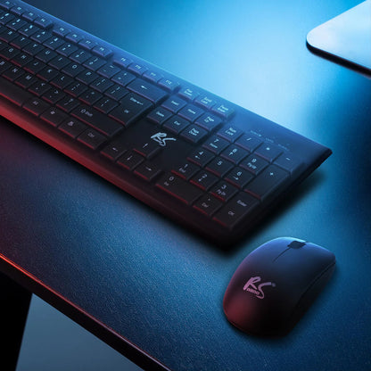 QWERTY NanoRS RS580 kabelloses Tastatur- und Maus-Set