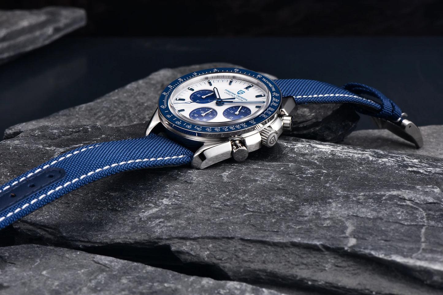 Orologio da uomo PAGANI DESIGN Planetary Series Saturn Light Tan al quarzo, cronografo Speed, vetro zaffiro AR, novità 2026