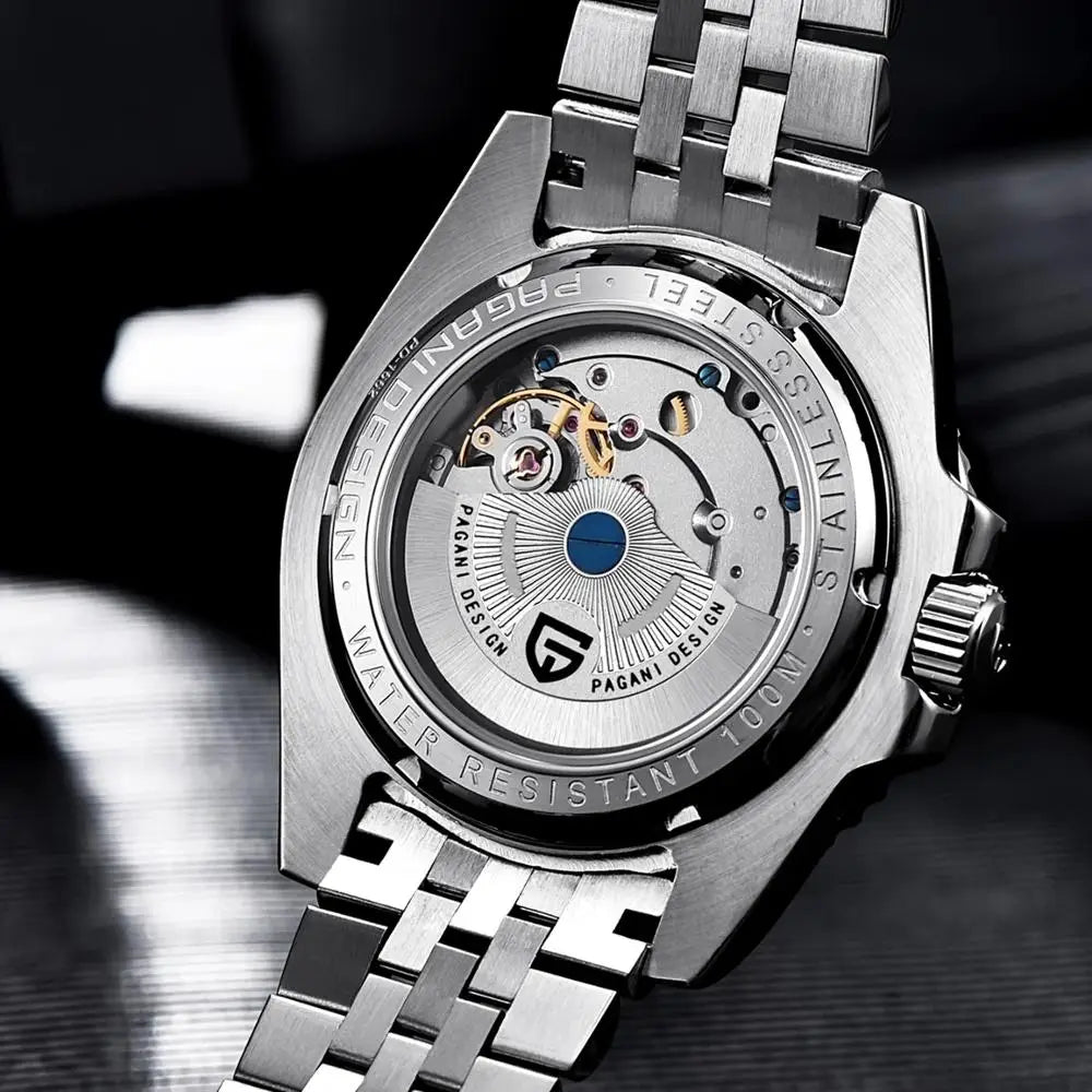 2025 New PAGANI DESIGN Luxurys Men Mechanical Watches Stainless Steel GMT Watch Top Brand Sapphire Glass Men for Watch PD-1662