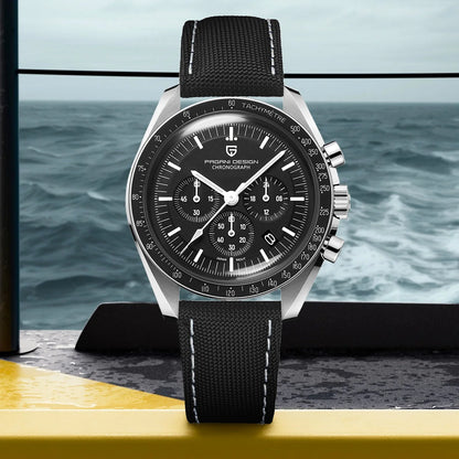 PAGANI DESIGN Moon ST6 luxury automatic men’s Watch, business watch for men, mechanical watch, luminous, sapphire glasses, nylon strap, EU local delivery 2026