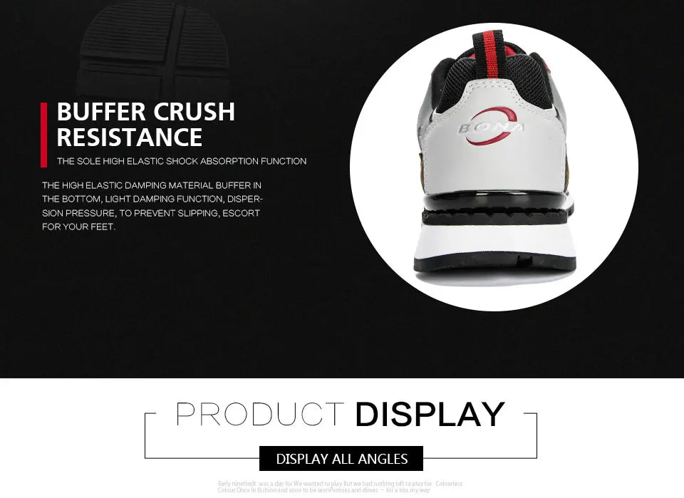 BONA New Designer Action Leather Sport Shoes Men's Sneakers Running Shoes Men's Tennis Walking Footwear Trendy Fitness