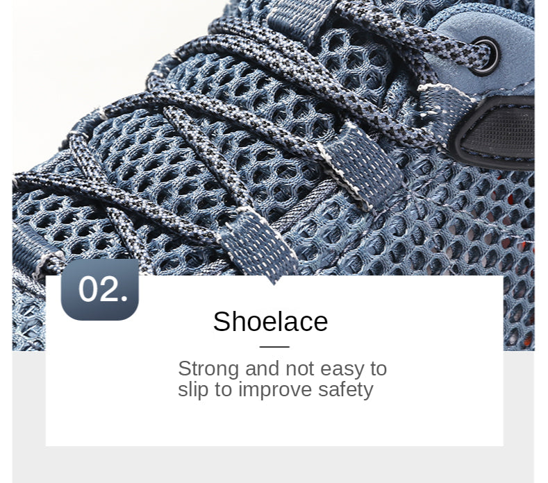 HUMTTO New Summer Hiking Sneakers for Men Breathable Outdoor Trekking Sport Shoes Climbing Hunting Walking Shoes for Men