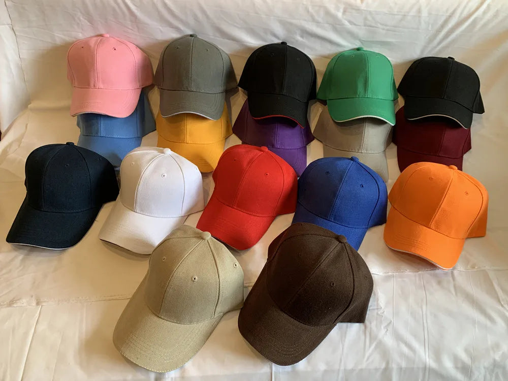 Casquette unisexe décontractée en acrylique, unie, style baseball, ajustable, pour femmes et hommes, casquette hip-hop, streetwear, « dad hat », vente en gros