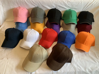 Casquette unisexe décontractée en acrylique, unie, style baseball, ajustable, pour femmes et hommes, casquette hip-hop, streetwear, « dad hat », vente en gros