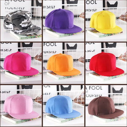 Szilárd hiphop sapka férfiaknak, snapback sapka, női baseball sapkák, állítható, lapos karimájú, sima napellenzős sapkák fiúknak és lányoknak, utcai tánc
