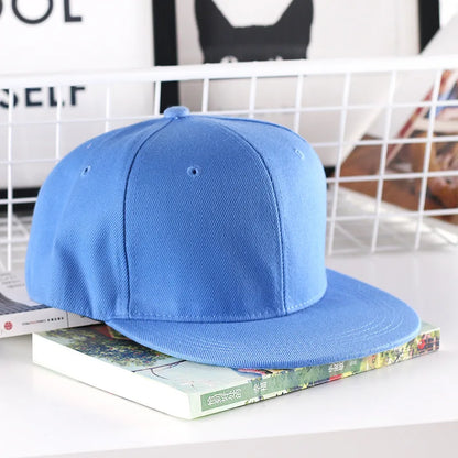 Szilárd hiphop sapka férfiaknak, snapback sapka, női baseball sapkák, állítható, lapos karimájú, sima napellenzős sapkák fiúknak és lányoknak, utcai tánc