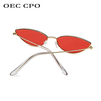 Cute Sexy Cat Eye Sunglasses Women Retro Small Black Red Pink Cateye Sun Glasses Female Vintage Shades For Women Party Glasses