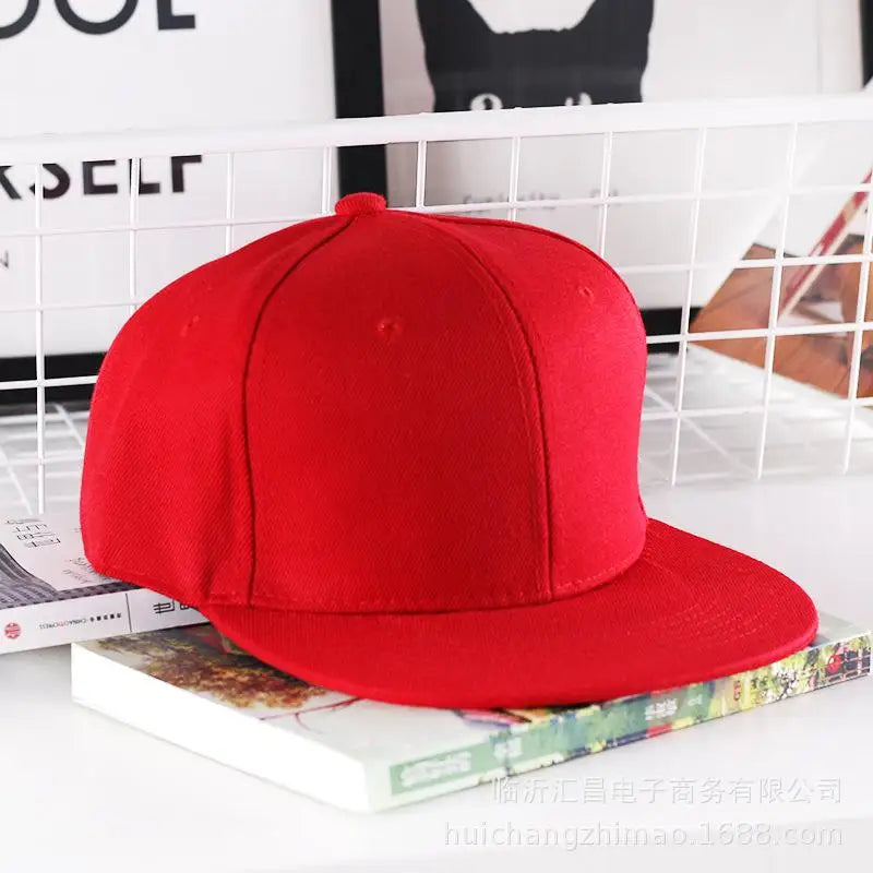 Szilárd hiphop sapka férfiaknak, snapback sapka, női baseball sapkák, állítható, lapos karimájú, sima napellenzős sapkák fiúknak és lányoknak, utcai tánc