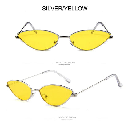 Cute Sexy Cat Eye Sunglasses Women Retro Small Black Red Pink Cateye Sun Glasses Female Vintage Shades For Women Party Glasses