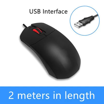 LINDO ZONE kabelgebundene Desktop-Computer-Maus USB PS/2 mit ultralangem Kabel 2M/3M, 200CM/300CM, erweiterte kabelgebundene Notebook-Maus