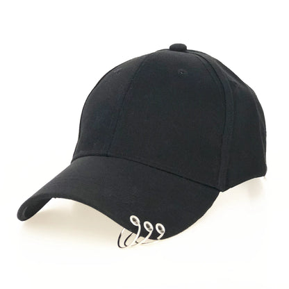 Állítható baseball sapka gyűrűvel, szabadtéri sportokhoz, napvédő, nőknek és férfiaknak, divatos snapback sapka