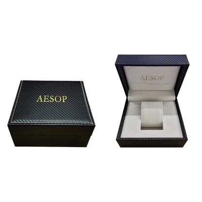 AESOP Flying Tourbillon Skeleton Watch For Men Mekanisk vattentät herrklocka Lyxigt urverk Rostfritt stål