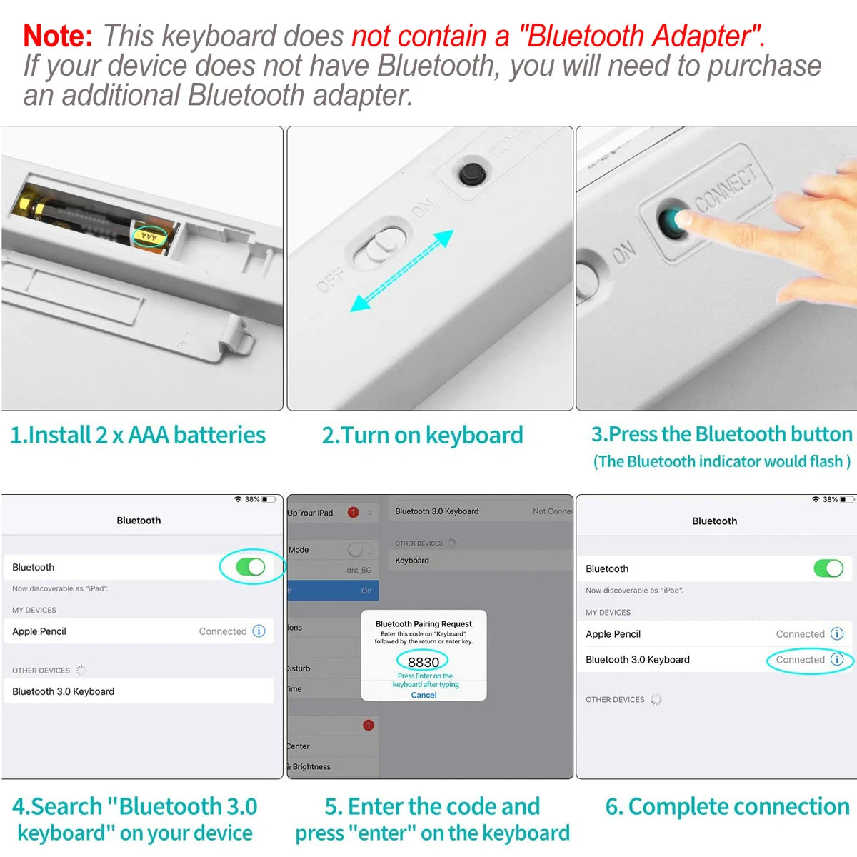 Portable Spanish Bluetooth Keyboard Light Slim Wireless Keyboard teclado for Mac iPad iPhone iOS Android Windows Smart TV