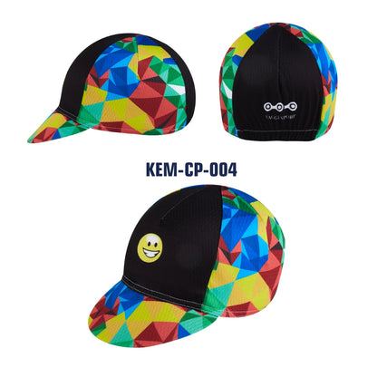 KEMALOCE Men Cycling Cap Anti-UV Summer Elastic Quick Dry Bike Cap 2023 White/Black/Blue Mesh Outdoor Breathable Cycling Hat
