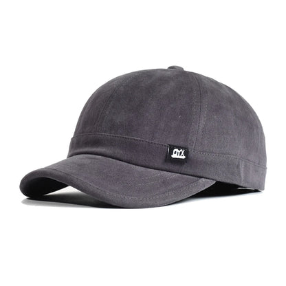 Casquette de baseball vintage à visière courte, en coton, pour homme et femme, casquette « dad hat » souple, ajustable, style « trucker », à profil bas