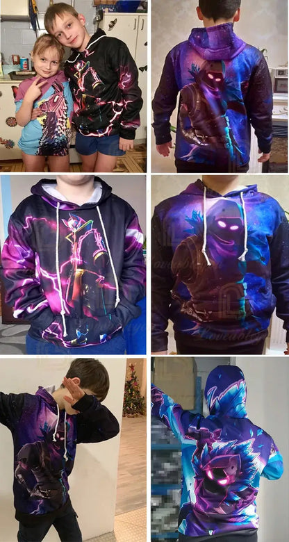 Fortnite Peely Print New Design Sweatshirts Hoodies Men Women Children Long Sleeve Fashion Casual Hooded Streetwear Pullovers