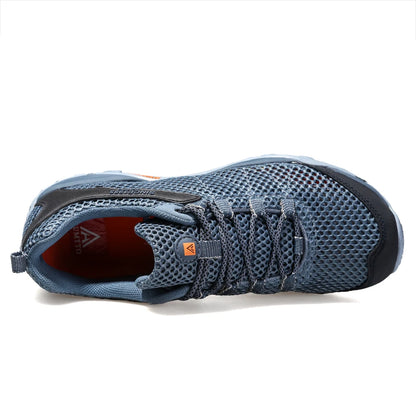 HUMTTO New Summer Hiking Sneakers for Men Breathable Outdoor Trekking Sport Shoes Climbing Hunting Walking Shoes for Men