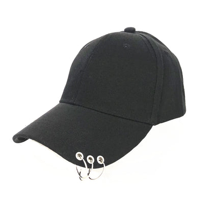 Állítható baseball sapka gyűrűvel, szabadtéri sportokhoz, napvédő, nőknek és férfiaknak, divatos snapback sapka