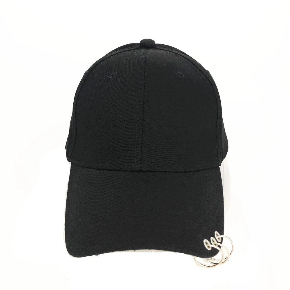 Állítható baseball sapka gyűrűvel, szabadtéri sportokhoz, napvédő, nőknek és férfiaknak, divatos snapback sapka