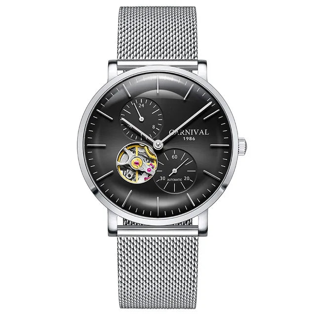 Carnival Men’s Mechanical Watch – Luxury automatic wristwatch with sapphire crystal