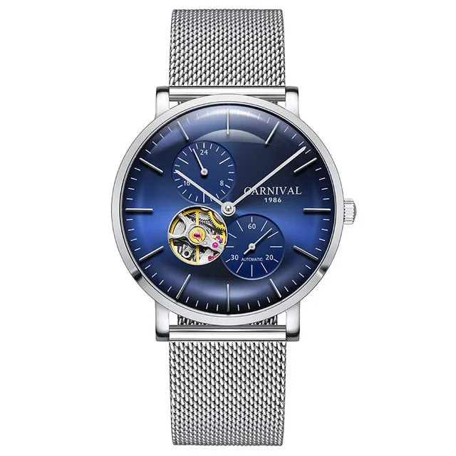 Carnival Men’s Mechanical Watch – Luxury automatic wristwatch with sapphire crystal