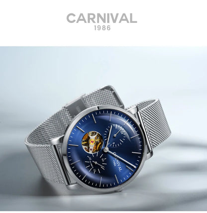 Carnival Men’s Mechanical Watch – Luxury automatic wristwatch with sapphire crystal