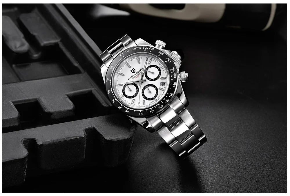 2026 New PAGANI DESIGN Chronograph Luxury Quartz Wrist Watch For Men Automatic Date 100M Waterproof JAPAN VK63 Movt Reloj Hombre