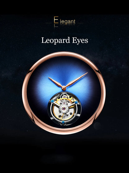 AESOP Flying Tourbillon Skeleton Watch For Men Mekanisk vattentät herrklocka Lyxigt urverk Rostfritt stål